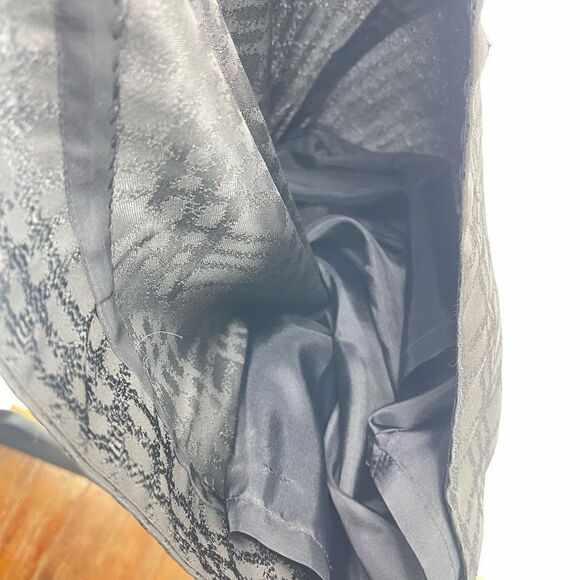 Max and Cleo Womens Sheath Dress Plaid Cocktail Sleeveless Pleated Lined Gray 12 - Picture 9 of 14